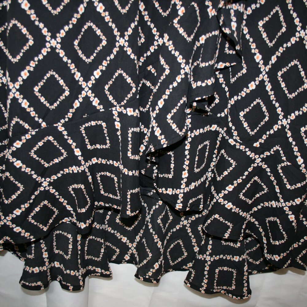 NWTS Torrid Women's Maxi Georgette Surplice Wrap Hi-Low Dress Size 1 (14-16) - Picture 4 of 6